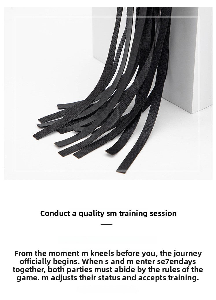 SM Sex Toys Long Handle Whip PVC Three-Nail Loose Whip Punishment Queen Whip Alternative Adult Products