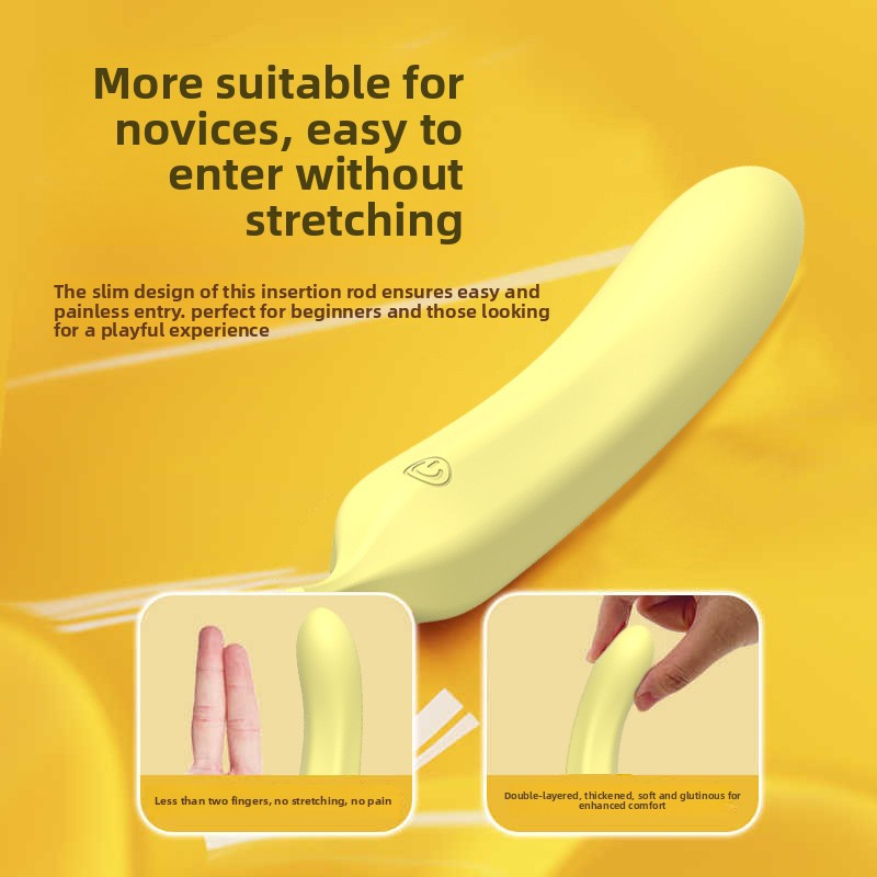 New Liquid Full-Coverage Gel Fruit Banana Vibrator Adult Sex Toys Female Masturbator Wholesale