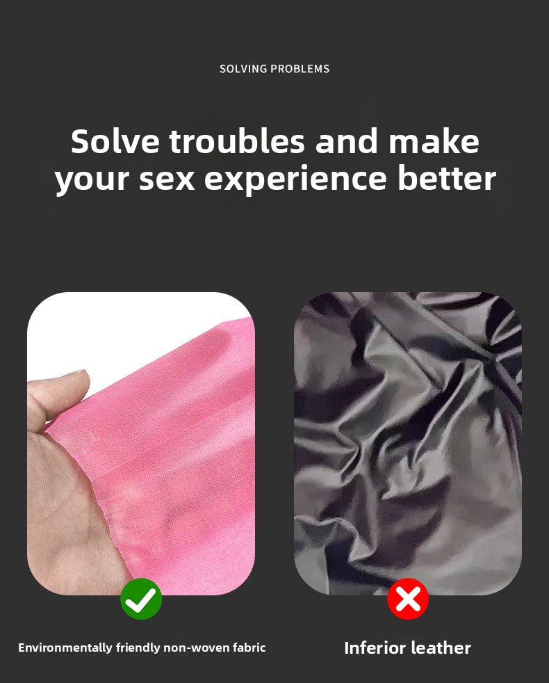 SM Props Waterproof Non-Woven Fabric Sexy Bed Sheet 2*1.5m Essential Oil Massage Wax Drop Disposable Bed Sheet Adult Products