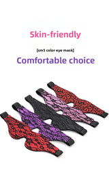 Teasing Foreplay Lace Eye Mask Couple Flirting Blindfold Light Blocking Erotic Eye Mask Adult Sex Toys SM Props