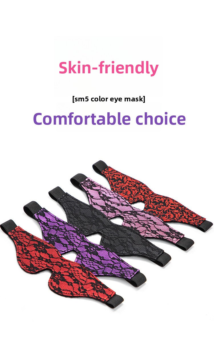 Teasing Foreplay Lace Eye Mask Couple Flirting Blindfold Light Blocking Erotic Eye Mask Adult Sex Toys SM Props
