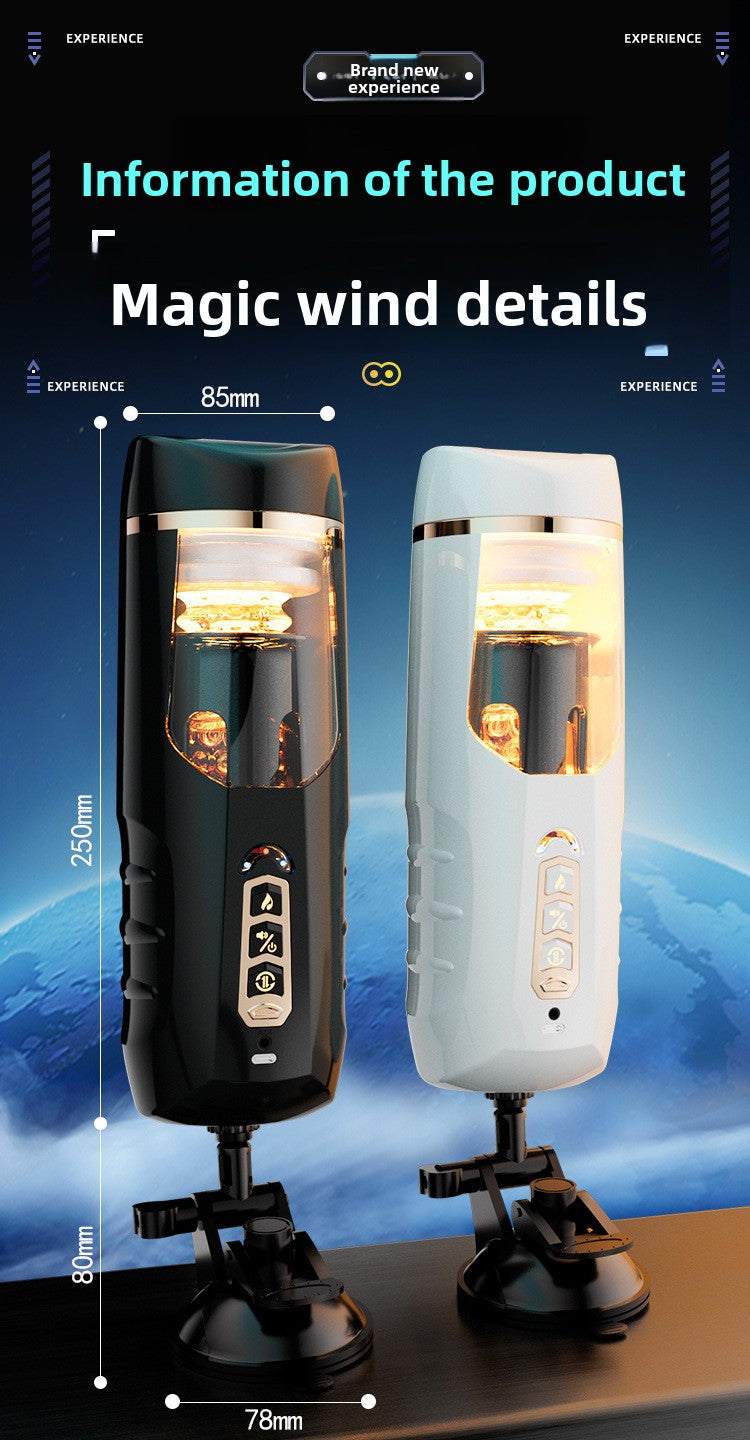Fully Automatic Telescopic Aircraft Cup Electric Heating Male Masturbation Penis Trainer Adult Sex Toys