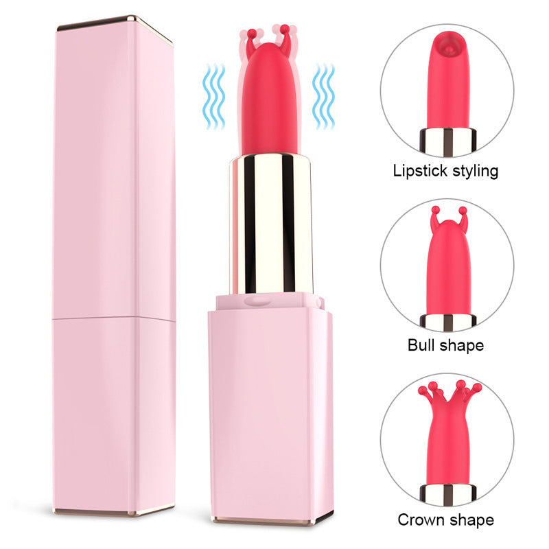 Lipstick Vibrator G-Spot Stimulation Discreet Mini Lipstick Masturbator Clitoral Instant Orgasm Electric Vibrator for Women