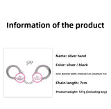 SM Props Couple Bondage Restraint Toys Erotic Handcuffs SM Torture Tools Plush Handcuffs with Keys Adult Products