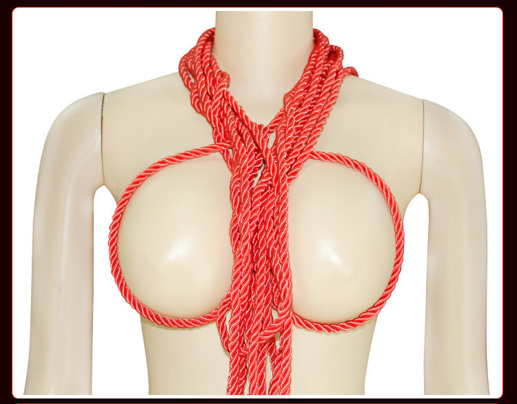 Bondage Restraint SM Props Multi-color Polyester Silk Rope 10m Erotic Bondage Rope Training Female Slave Adult Products