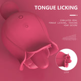 Rose Tongue Licking Masturbator for Women, Non-Intrusive Orgasm Clitoral Stimulation