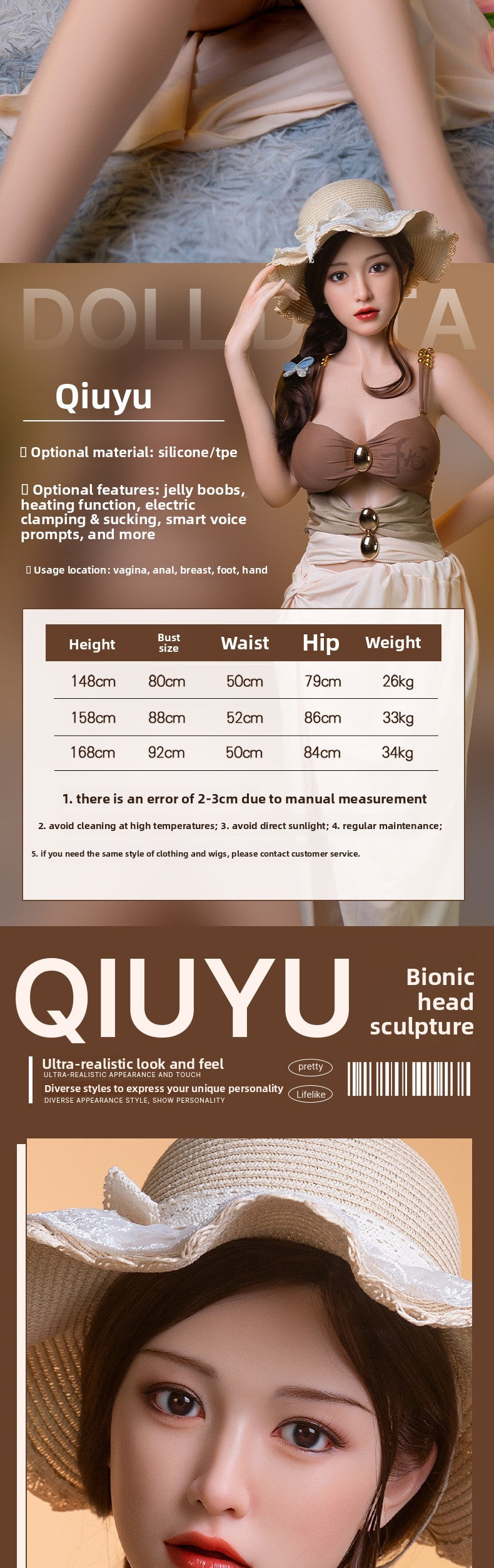 Realistic Full-Body Male Silicone Inflatable Doll for Adults, Girlfriend Doll, Sex Toy