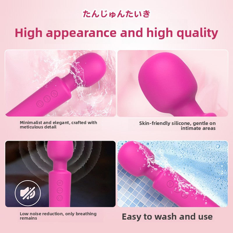 Female AV Wand Vibration 20 Frequency 8 Speed Handheld Massage Wand USB Charging Foreign Trade Hot Selling Sex Toys