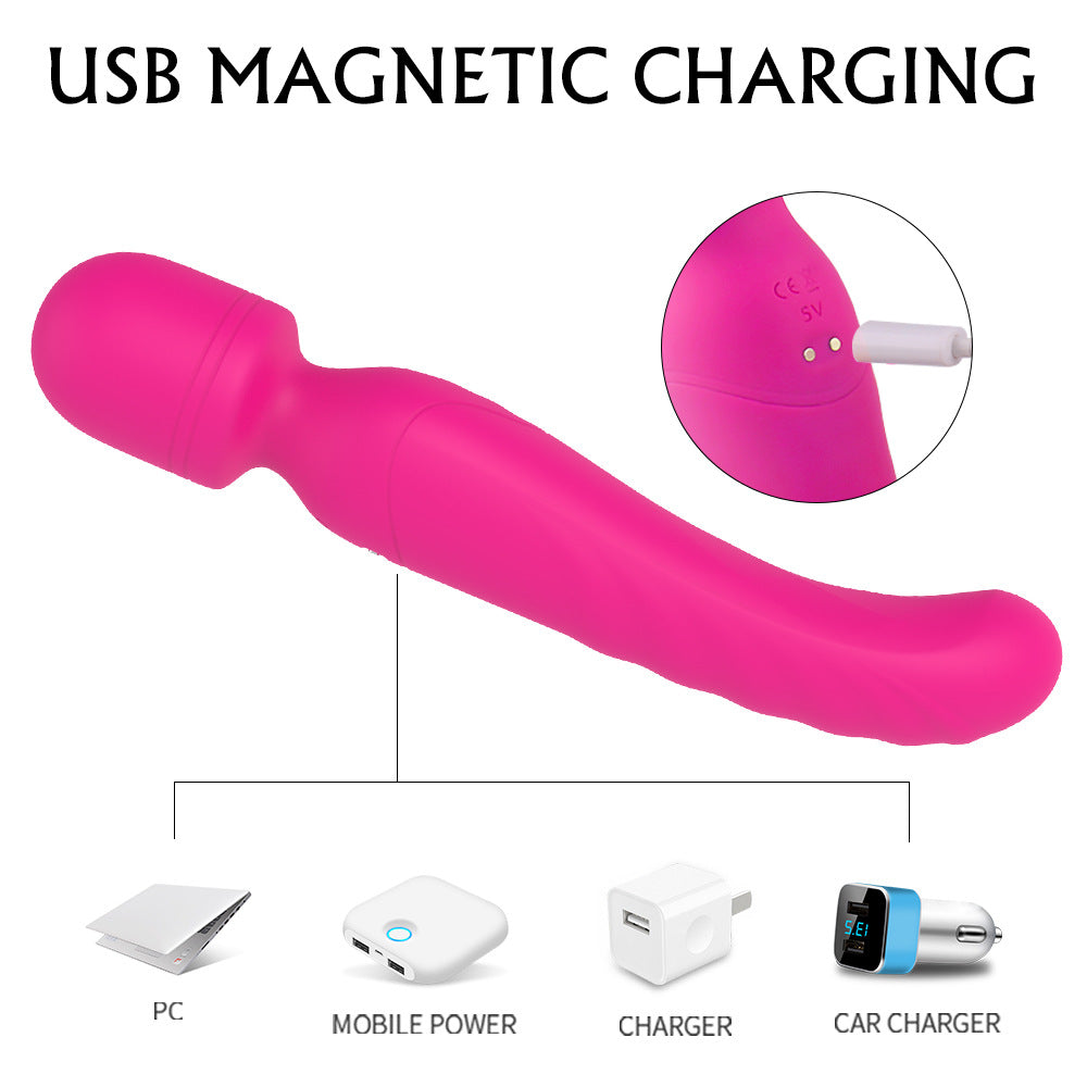 AV Dual Vibrator Adult Sex Toys for Women Heating Vibrator Female Masturbator